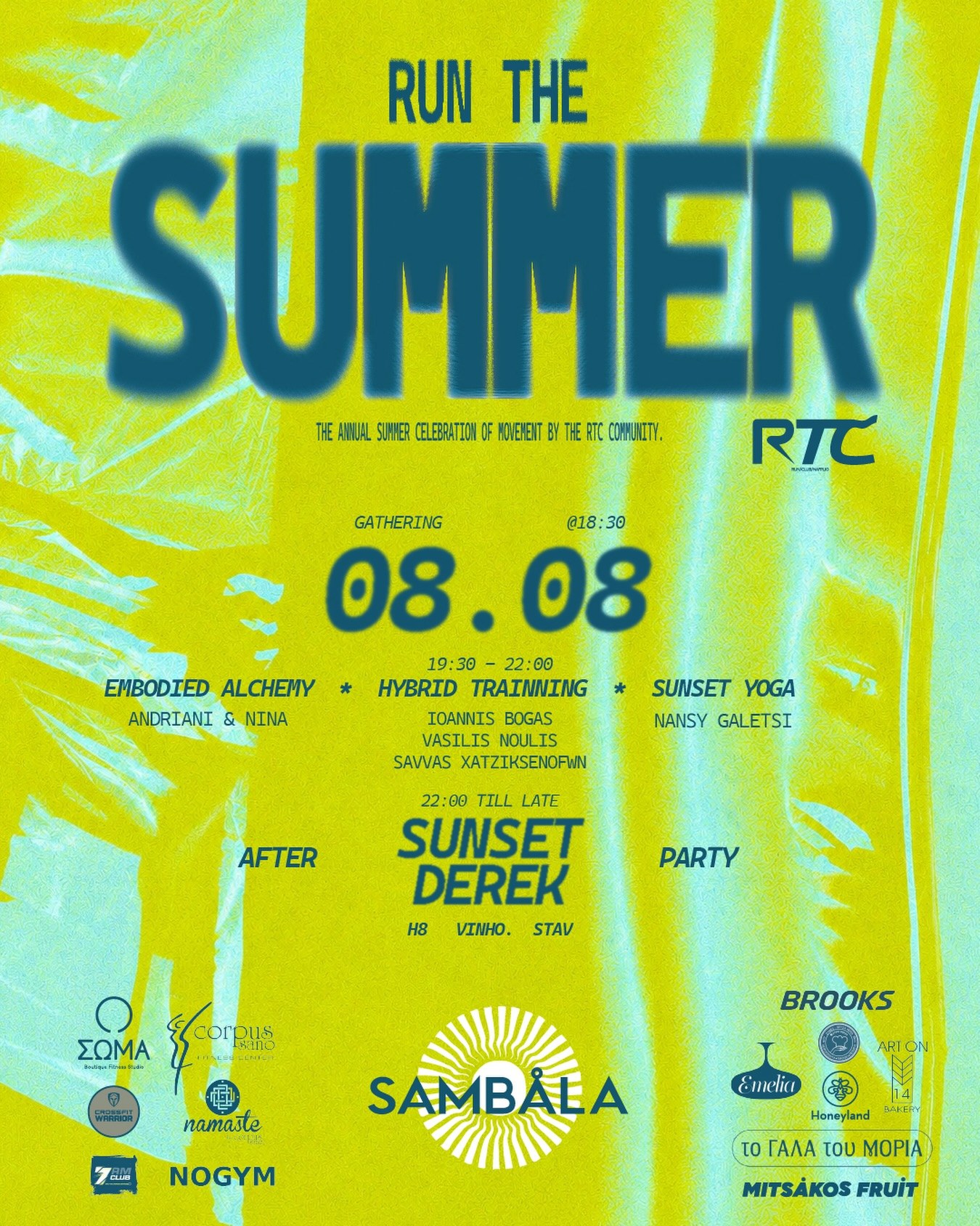 Run The Summer, 08.08 στο Sambala — gathering 18:30